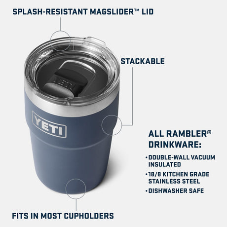 Vaso Apilable YETI 16 oz, Acero Inoxidable, Tropical