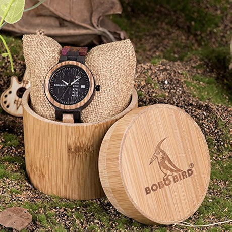 BOBO BIRD Relojes de madera para mujer