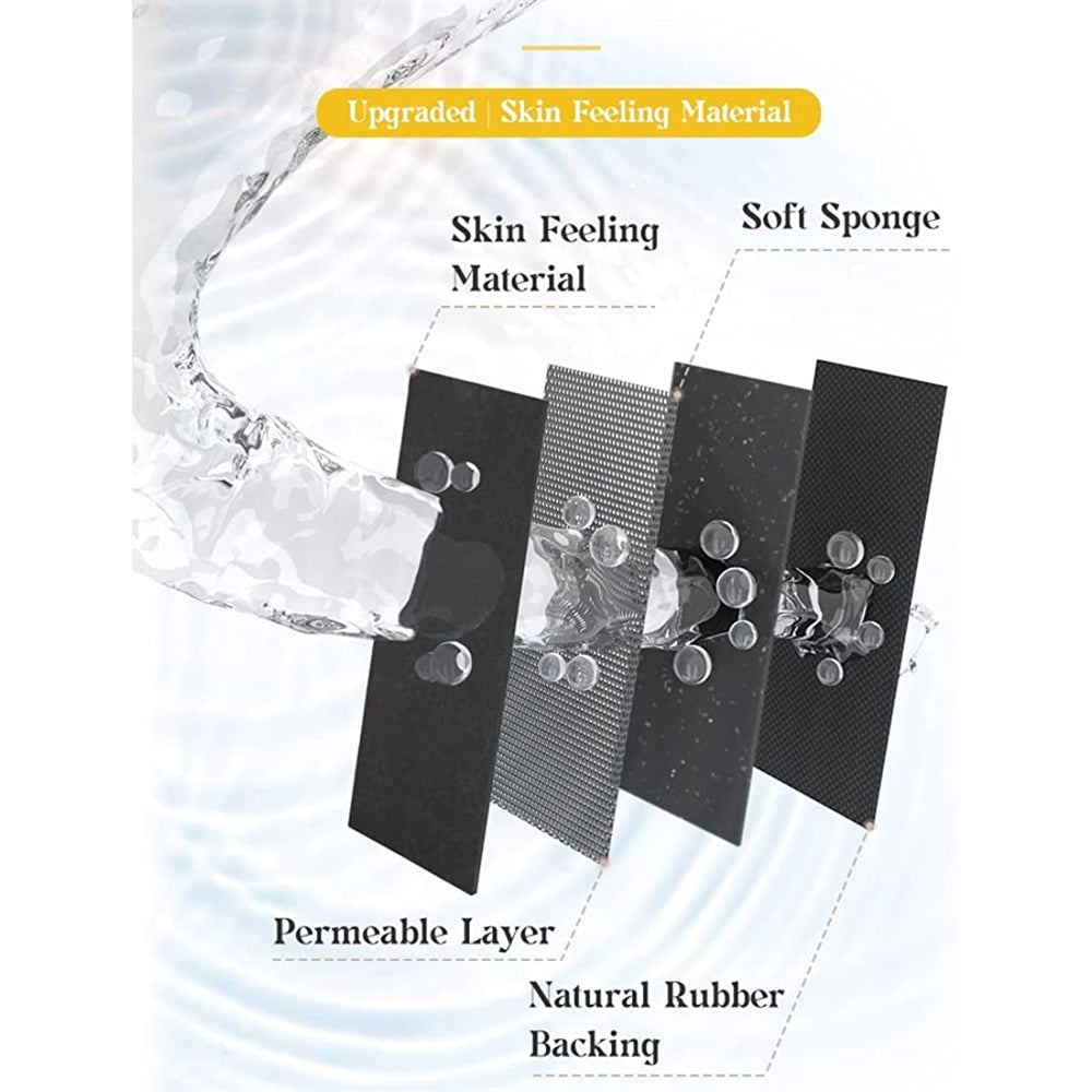 Tapete de baño, antideslizante, súper absorbente, Gris