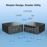 Computadora de escritorio 2 x Thunderbolt 4 Intel nuc Wi-Fi