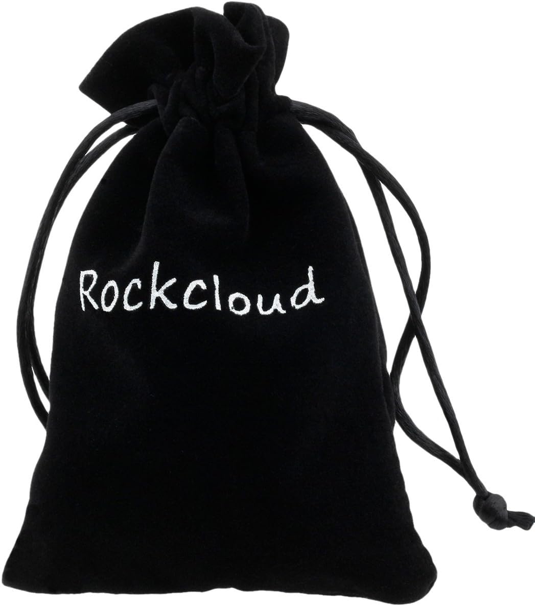 rockcloud Figura de pirámide de piedra negro