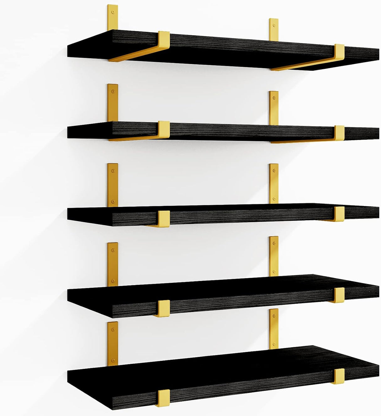 Estanterías Flotantes de Madera Fixwal, Set de 5, 4.7 Ancho