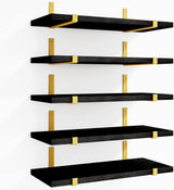 Estanterías Flotantes de Madera Fixwal, Set de 5, 4.7 Ancho