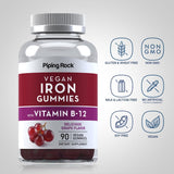 Suplemento Gomitas de hierro con vitamina B-12 90 unidades