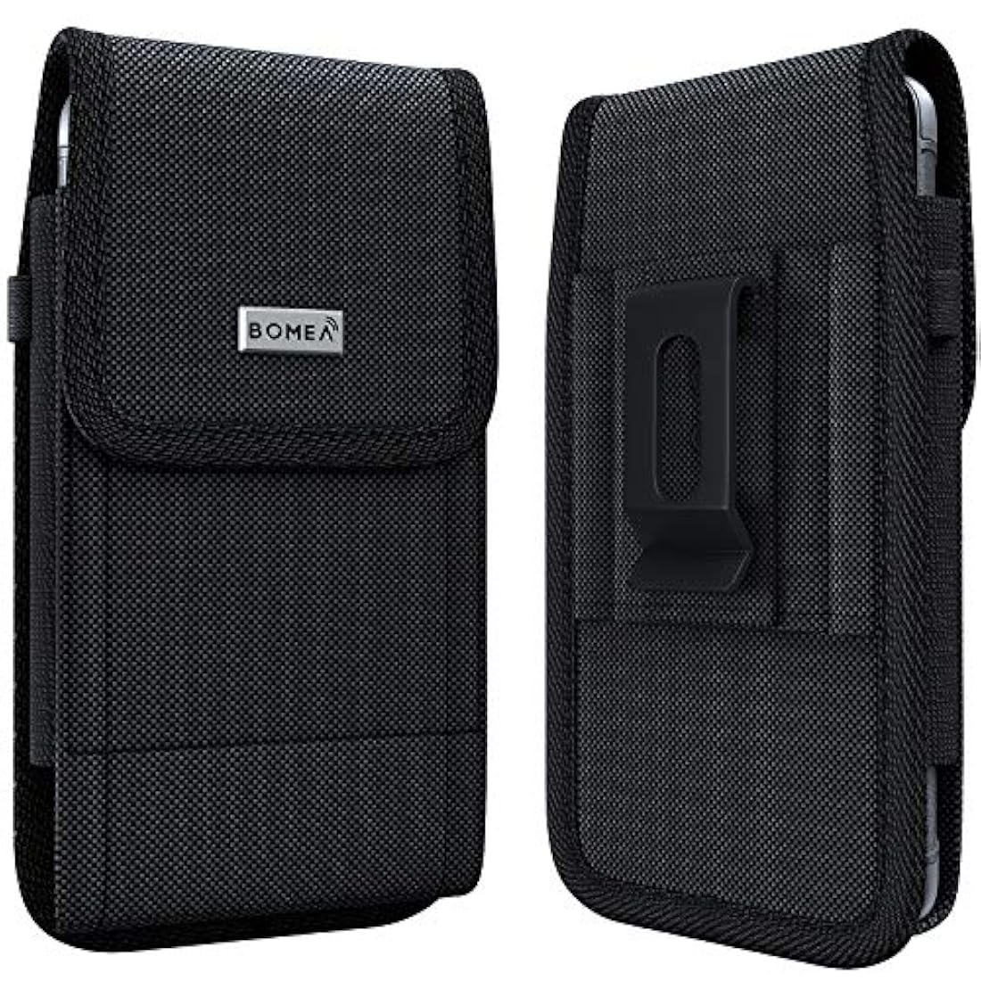 Bomea -Funda de nailon para iPhone 8, 6, 6S y 7,color negro
