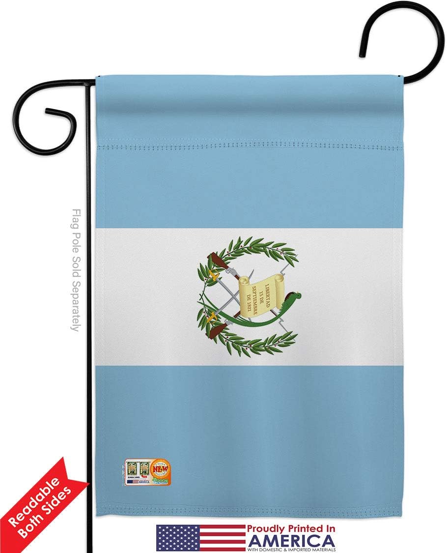 Guatemala - Kit de banderas para casa de jardín, nacionalidad regional, nacionalidad internacional, país, área particular, pequeña decorativa para regalo, pancarta de doble cara, fabricada en Estados Unidos, 28 x 40 pulgadas