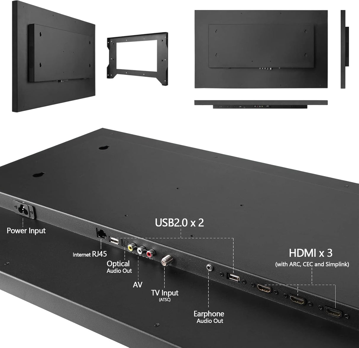 Televisor Espejo 32'' 4K Soulaca, WiFi, Alexa, Bluetooth, 2024