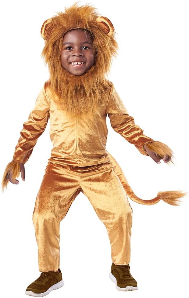 Disfraz de León Cuddly de Seasons, Animal, Talla 4-6 para Niños
