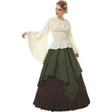 Disfraces camisa y falda verde talla XXL