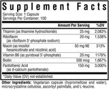 Suplemento B-Minus de Seeking Health - Vitamina B, 100 cápsulas