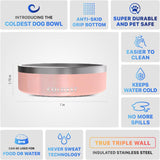 Tazón Antideslizante para Perros Coldest, 3 Capas, 42 oz