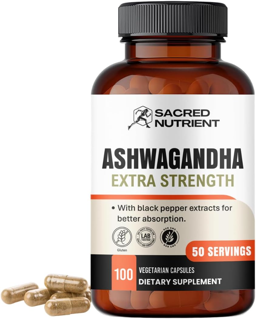 Suplemento Orgánico Ashwagandha 300mg, 100 Cápsulas
