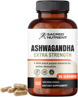 Suplemento Orgánico Ashwagandha 300mg, 100 Cápsulas