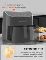 Freidora de Aire Nuwave Brio Plus 8 Qt, 5 Funciones, 100 Presets