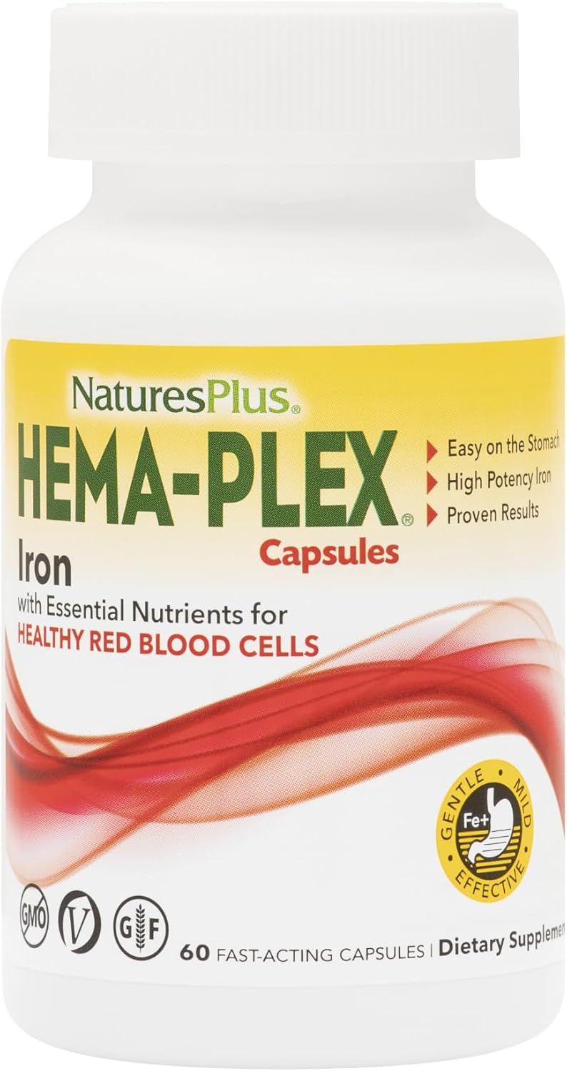 Hema-Plex Hierro 60 Cápsulas Veganas Sin Gluten