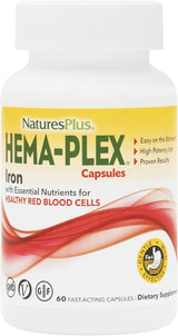 Hema-Plex Hierro 60 Cápsulas Veganas Sin Gluten