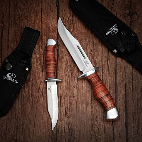 Cuchillo de caza de hoja fija de 2 piezas Mossy Oak