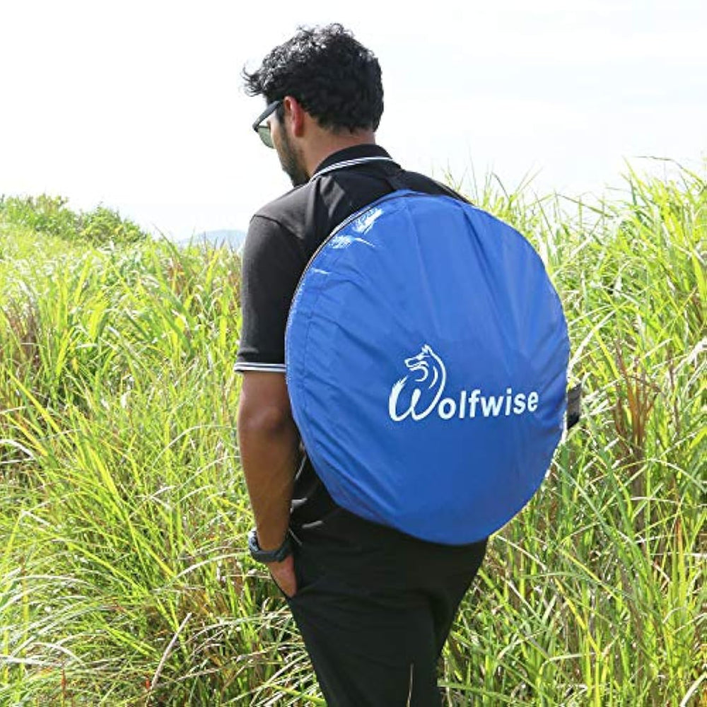 Tienda de ducha emergente WolfWise azul