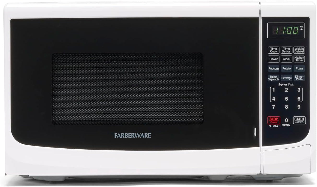 Microondas Farberware 700W, 0.7 Cu. Ft., Interior fácil de limpiar