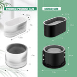 Molde de Silicona para Maceta de Concreto DIY (Redondo, Ovalado)
