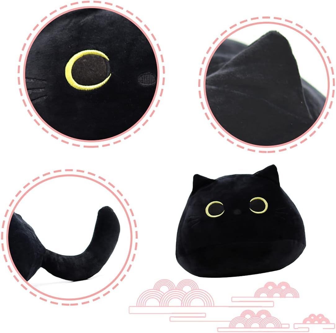 Peluche de felpa con diseño de forma de gato
