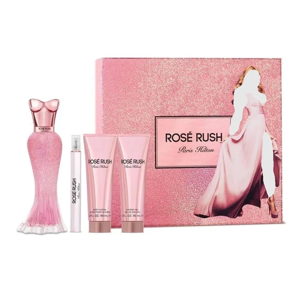 Set Regalo Perfume Rose Rush 4 Piezas EDP 100 ml