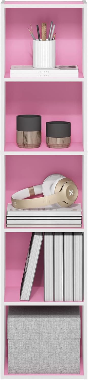 Estantería para libros, 5 niveles, cubos - Furinno Luder
