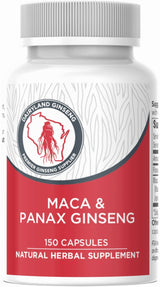 Capsulas de Maca y Ginseng Panax - Extracto Concentrado 150 ct