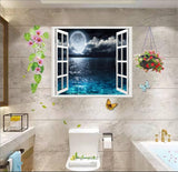 THNWSY Adhesivo autoadhesivo para pared 17.3 x 27.6 in playa
