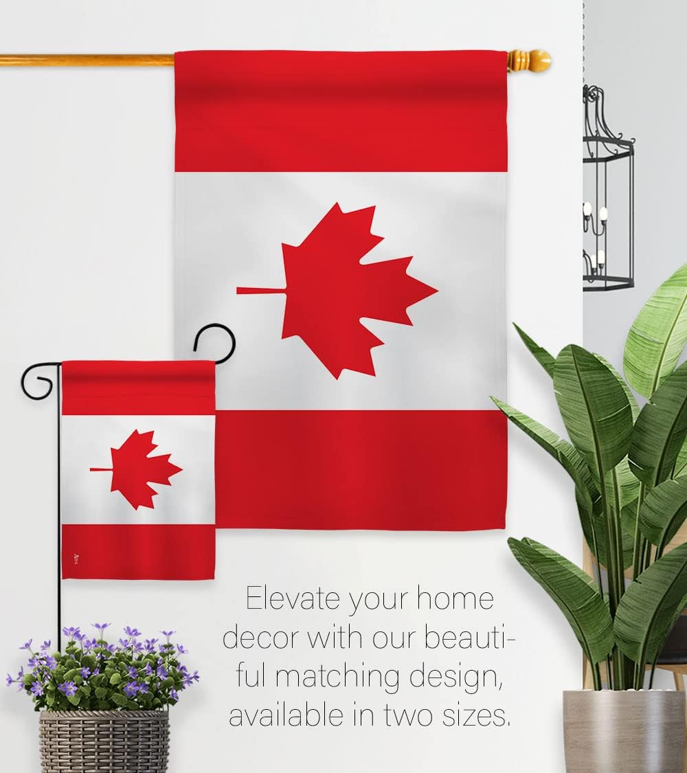 Bandera de decoración para un jardín pequeño y de doble lado