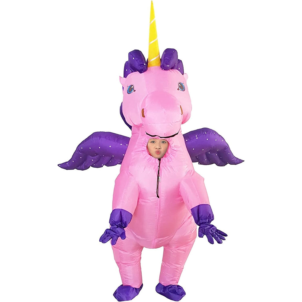 Disfraz para niños de 4 a 6 años de unicornio alado inflable