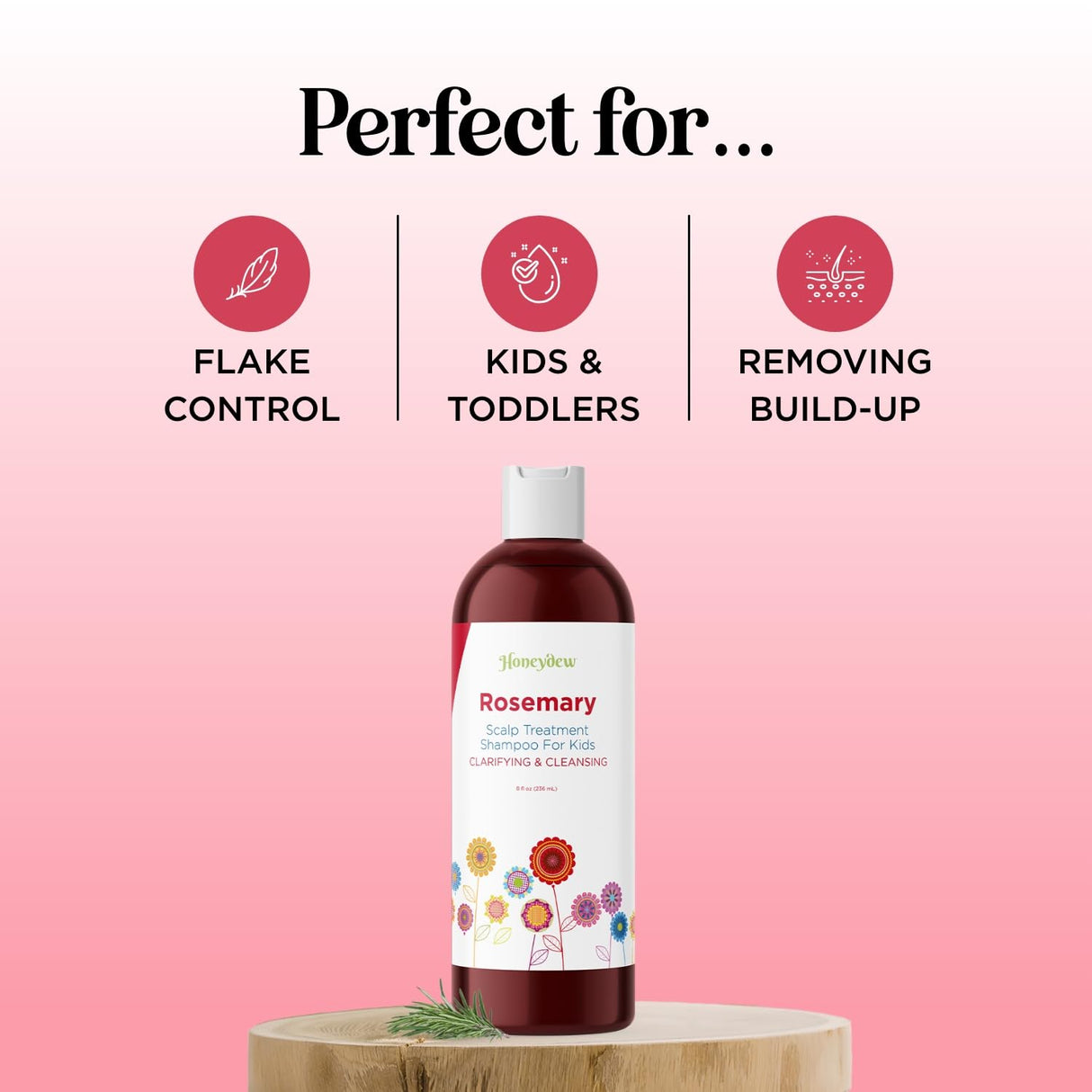 Champú para niños para el cuidado del cuero cabelludo seco