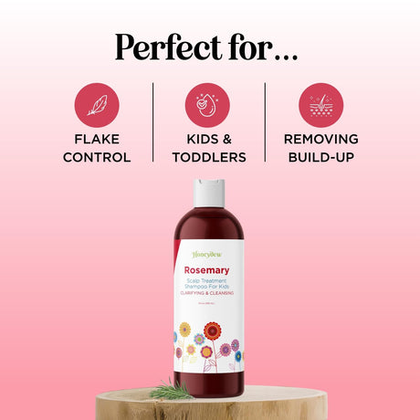 Champú para niños para el cuidado del cuero cabelludo seco