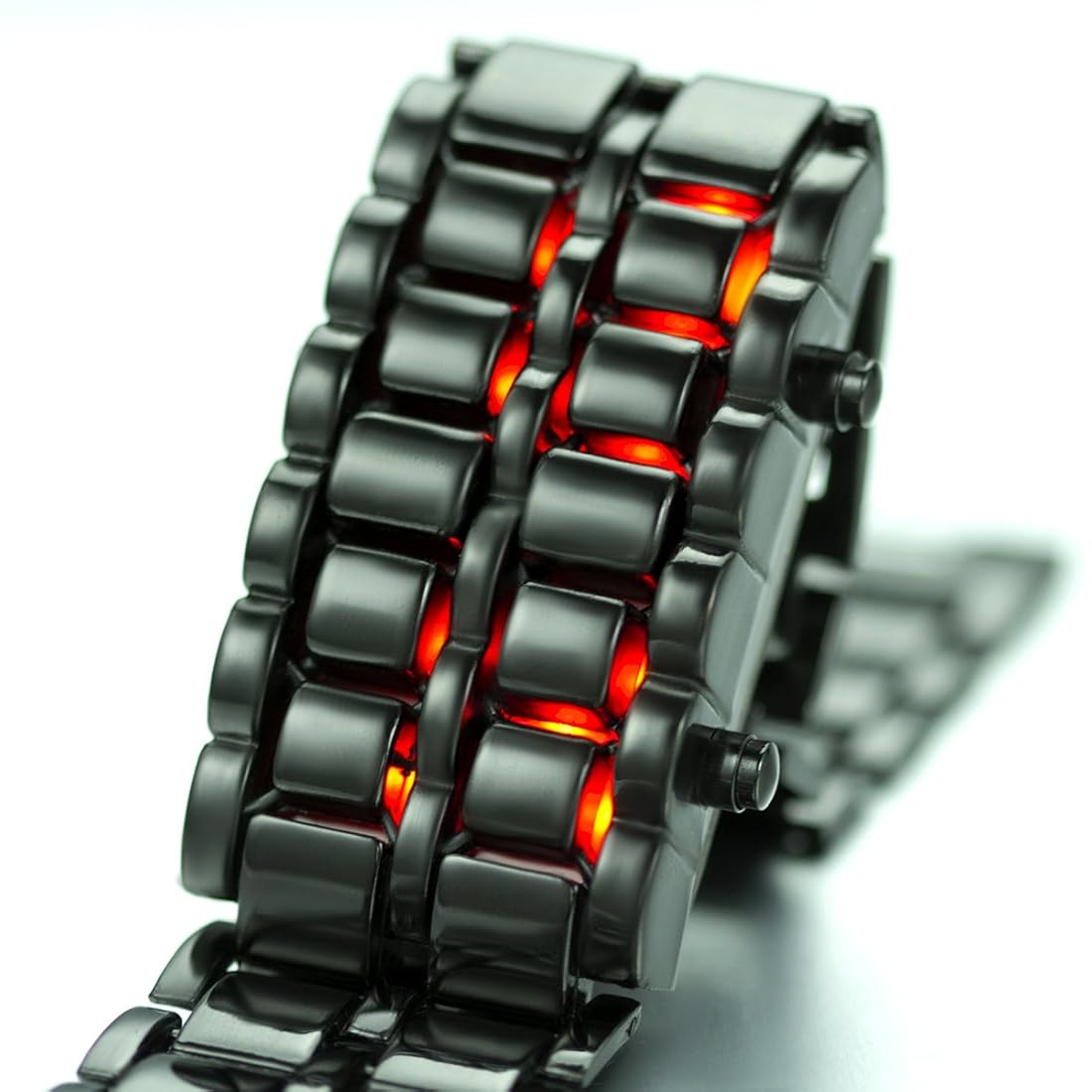 Reloj de pulsera para hombre Moda Novedad Lava Rojo Azul LED