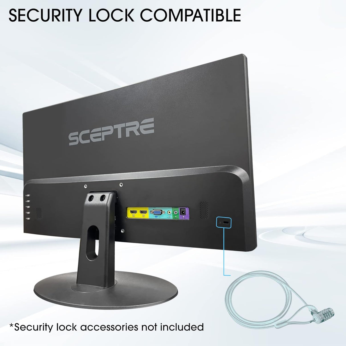 Monitor LED 24 Sceptre 1080p, 99% sRGB, 2x HDMI, E248W-19203R