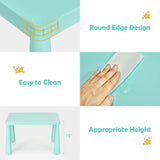 Juego de mesa y silla para niños 3 piezas de plástico