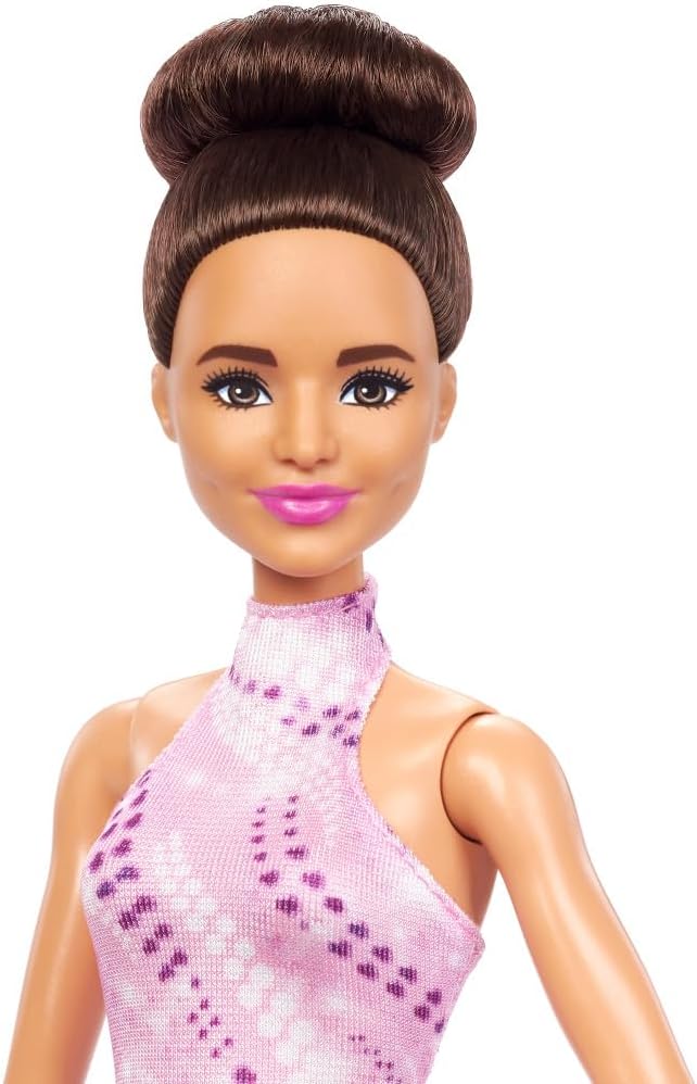 Barbie Carreras Muñeca Moda con Accesorios y Trofeo, Ice Skater