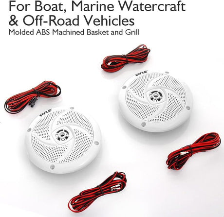 Parlantes marinos blancos PYLE PLMRS53WL