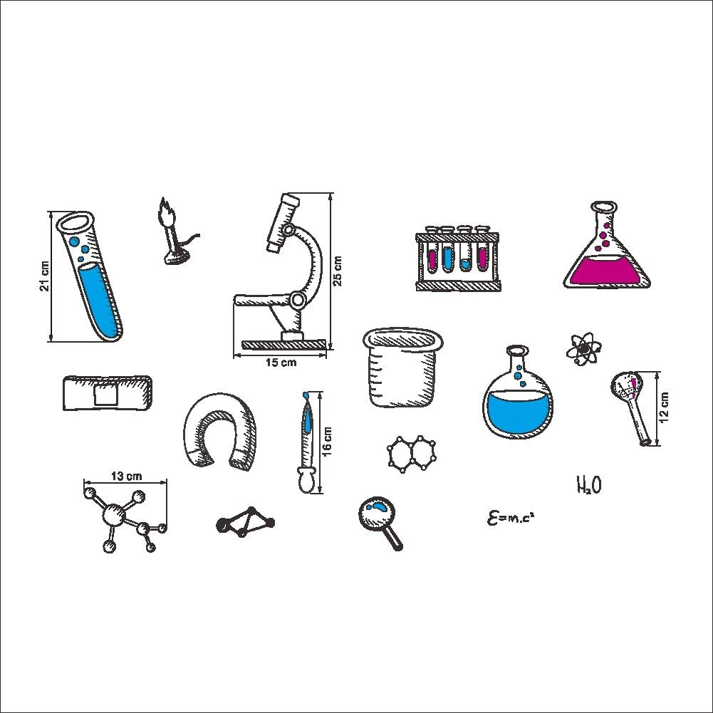 Vinilos de Elementos Químicos BIBITIME para Decoración Escolar