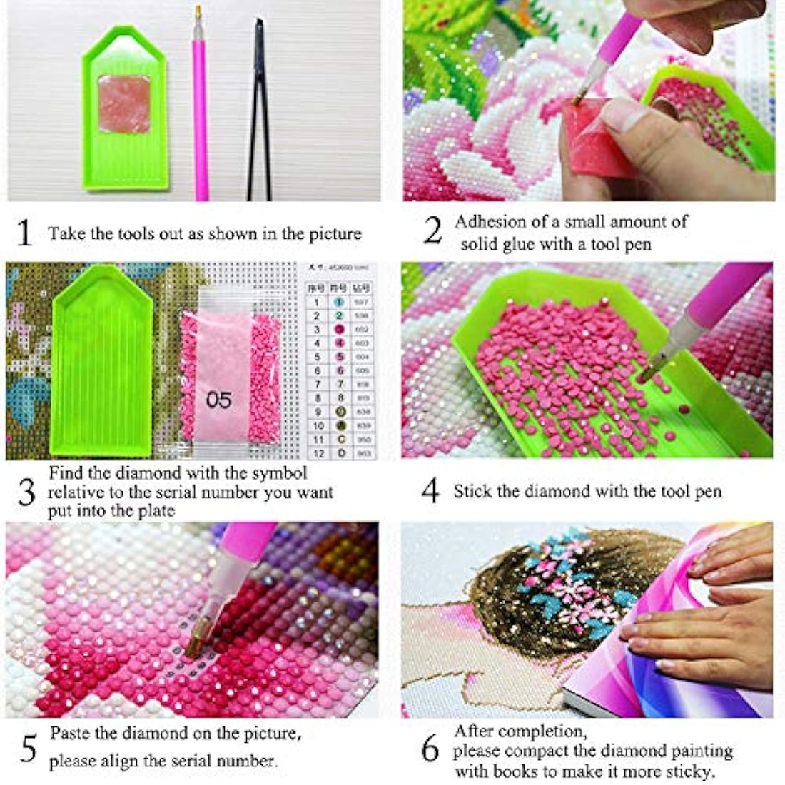 Kit de pintura de diamante Eiflow 5D,pintura de bricolaje