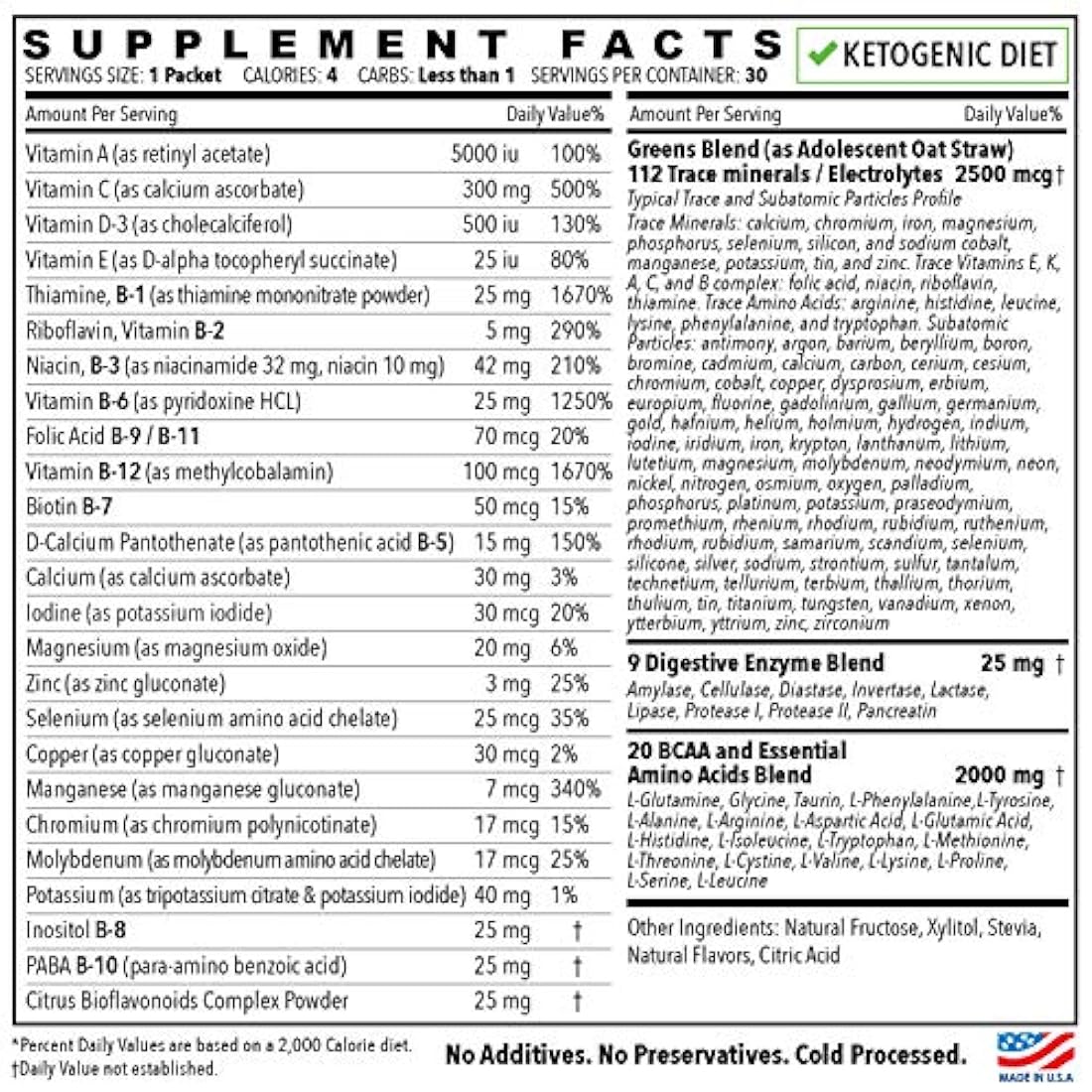 Deporte Fórmula Daily Multivitamin BCAA Aminoácidos  Mezcla