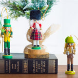 Adorno Navideño Nutcracker de Madera BlueSpace, 5'' 5 Piezas