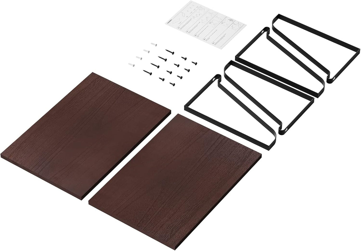 Estantes Flotantes Love-KANKEI de Madera Sólida - L16.5 x W12
