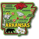 Imán decorativo dee estado colorido de Arkansas