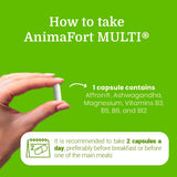 Suplemento Ashwagandha KSM-66 y Azafrán AnimaFort 30 Cápsulas