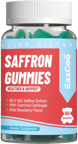 Gomitas de suplementos de azafrán extracto de azafrán 120 un