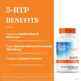 5-HTP de Doctors Best, Apoya Bienestar Mental, 180 Cápsulas Veganas