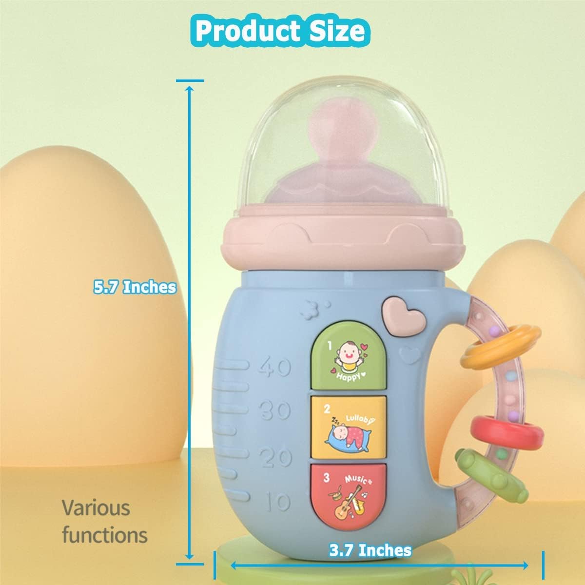 Set de Juguetes Musicales para Bebés, Educativos, Iluminados
