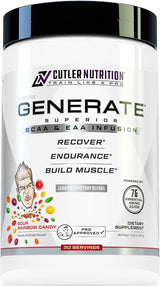Suplemento de BCAA y EAA Cutler Nutrition, 5g BCAAs, 2g EAAs, 30 porciones