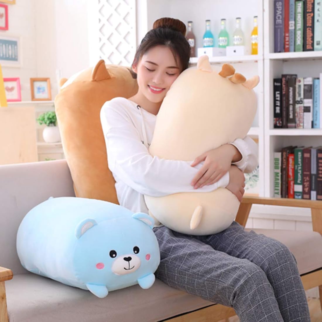 Peluches de 23.6 pulgadas súper suave para cama